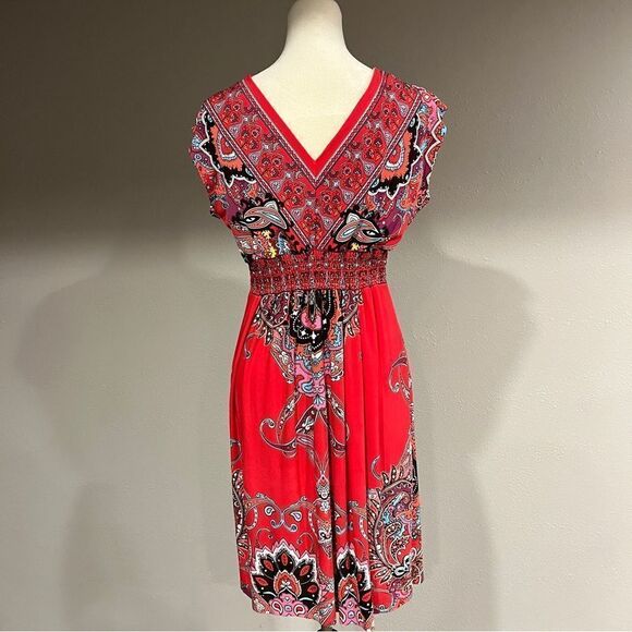 Kiara v-neck short sleeve mini dress western style size Small - Picture 7 of 13